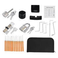 Déverrouillage du jeu de sélection de verrouillage Extracteur de clé Outils de cadenas de pratique transparents