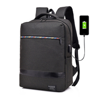 DX-691 Casual grande capacité résistant à lusure avec prise de charge USB Macbook sac de rangement unisexe sac à do
