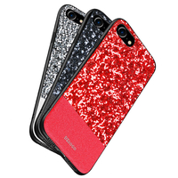 DZGOGO Diamond Bling PU étui de protection en cuir pour iPhone 7/8