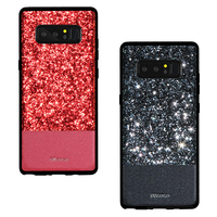 DZGOGO Diamond Bling PU étui de protection en cuir pour Samsung Galaxy Note 8