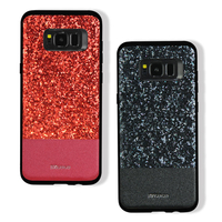 DZGOGO Diamond Bling PU étui de protection en cuir pour Samsung Galaxy S8 Plus