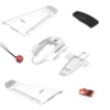 Eachine Mobula Delta Wing FW650 650mm RC Avion Pièces De Rechange Fuselage/Aile Principale/V-Tail/Moteur/ESC/Hatch Cover