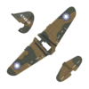 Eachine P-40 Fighter 400mm RC avion pièce de rechange aile principale aile arrière verticale aile arrière horizontale en
