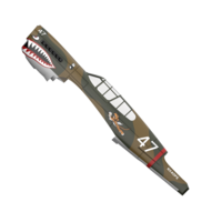 Eachine P-40 Fighter 400mm RC Avion Pièce De Rechange Fuselage Avec Moteur