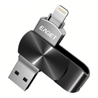 Eaget i66 USB3.0 Flash Lecteur 256GB 128GB OTG Pendrive MFI Certified Pendrive U Stick pour téléphone portable