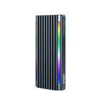 Eaget SE660 M.2 SSD Enclosure NVME/SATA Dual Protocol Type-C to USB3.2 External Case 10Gbps RGB Light Aluminum Alloy Sup