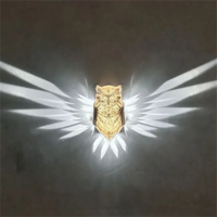 Eagle Owl Animal Projector Wall Lamp 3D Print Sconce Light Plastic Material Battery Operated Home Decor for Halloween Xm