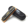 Easttop T008K Harmonica Blues 10 trous ABCDEFG Key Noir