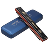 EASTTOP Tremolo T2406K Harmonica 24 trous Harmonica Tremolo Harmonica,  orgue à bouche peinture noire