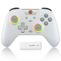 EasySMX X05 Tri-mode Wireless Game Controller RGB bluetooth Gamepad with Hall Effect Joystick Triggers Compatible with P