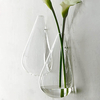 Eau goutte forme verre jardin vase plantes hydroponice pot de fleur murale