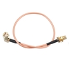 ECSEE 3 pièces 30CM SMA câble SMA mâle Angle droit à SMA femelle RF câble coaxial queue de cochon fil RG316 adaptateur d