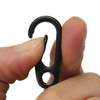 EDC Gadget Keychain Carabiner Clip Split Ring Spring Clip Boucle Porte-clés
