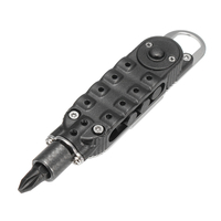 EDC Multifonctionnel Escalade Mousqueton Paracord Boucle Tournevis Lampe de Poche Outil