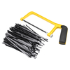 Effetool 100pcs 6 pouces 150mm lame de scie poignée en plastique mini cadre de scie scie à métaux rack pour le travail d
