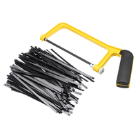 Effetool 100pcs 6 pouces 150mm lame de scie poignée en plastique mini cadre de scie scie à métaux rack pour le travail d