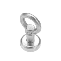 Effetool 16mm 5kg aimant de récupération en néodyme détecteur de métaux anneau circulaire aimant