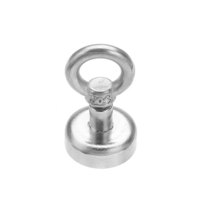 Effetool 20mm 9kg aimant de récupération en néodyme détecteur de métaux anneau circulaire aimant