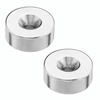 Effetool 2pcs 25mmx10mm 5mm Trou Rond Aimant Anneau Terre Rare Aimant Néodyme