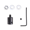 Effetool 3.17 / 4/5/6 / 8mm Hole M6 Scie à banc fileté Connecter douille Micro foret moteur Tige de raccordement