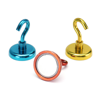 Effetool 36mm 50KG Aimant de crochet magnétique aimant de néodyme rouge / jaune / bleu Aimant de crochet