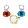 Effetool 36mm 50kg aimant de récupération au néodyme aimant de détecteur de métaux Eyebolt anneau rouge / jaune / bleu