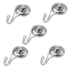 Effetool 5pcs 36mm 50kg Flexible Rotatif Neodymium Aimant Métal Détecteur