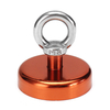 Effetool 60mm 112kg aimant de récupération de néodyme aimant de cercle de détecteur de métal circulaire rouge / jaune /