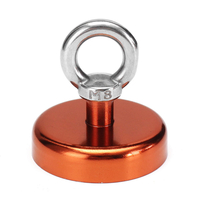 Effetool 60mm 112kg aimant de récupération de néodyme aimant de cercle de détecteur de métal circulaire rouge / jaune /