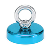 Effetool 60x50mm 112KG Neodymium Récupération Aimant Rouge / Jaune / Bleu Eyebolt Crochet Métal Détecteur