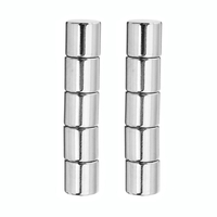 Effetool Aimant cylindrique 10pcs 12mmx12mm Aimant néodyme rond en terres rares