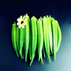 Egrow 20 PCS / Paquet Okra Graines Organique Flores De Légumes Okra Okra OGM Pour La Maison Jardin En Pot De Plantes