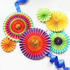 Eid Ramadan Vibrant Decor Coloré Fan Out Display Lantern Couleur Décorations