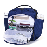 Ekphero Femmes Hommes Nylon Étanche Multi Poches Crossboby Sac Bandoulière
