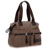 Ekphero Femmes Hommes Toile de Poche Multi-poche Sacs à Main Occasionnels Oreiller Epaule Sac Bandoulière Sacs