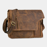 Ekphero Hommes Multifonction Vintage Multi-Poches Sac À Bandoulière Décontracté Polyvalent Sac À Bandoulière