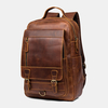 Ekphero Hommes Vintage Multifonction Étanche Rub Couleur Fausse Fourrure Grande Capacité Sacs À Dos Sac De Voyage