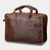 Ekphero Men Vintage Multifonction Résistant à lusure en similicuir Grande capacité Mallettes daffaires Sac à m