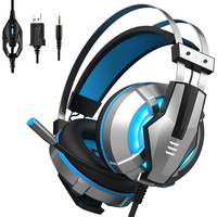 EKSA E800 casque de jeu filaire sur loreille casque de jeu bleu jaune Soft oreillettes casque avec rotation micro L