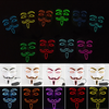 EL Wire 10 couleurs en option masque lumineux pour VENDETTA Halloween Cosplay Party Mask