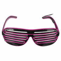 El Wire Neon LED Light Up Obturateur Lunettes Halloween Noël Rave Costume Party Hip-Hop