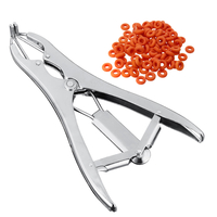 Elastrator mouton Castration Anneau en caoutchouc Applicateur Castrator Docking Rings