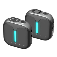 Elebest M18 Bluetooth 5.0 Récepteur de microphone sans fil DSP antibruit 400 mAh Batterie 25 g léger extérieur vidéo Min