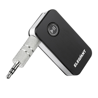 ELEGIANT bluetooth 5.0 Mini adaptateur récepteur audio sans fil Appel mains libres Kit voiture stéréo AUX 3, 5 mm pour ca