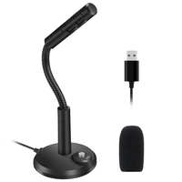 ELEGIANT EGM-01 Microphone sur pied USB Mini microphone à condensateur avec interrupteur pour Mac Windows 7 8 10 et PC