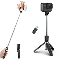 ELEGIANT EGS-06 Extensible Selfie Stick Mini Trépied Bluetooth avec Télécommande pour GoPro Action Sport Caméra pour iPh