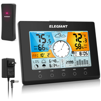 ELEGIANT EOX-9938 US ° F Station météo sans fil Thermomètre numérique intérieur extérieur Moniteur hygromètre avec capte