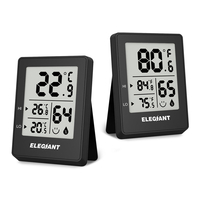 ELEGIANT Thermomètre Hygromètre Intérieur Numérique Rome Température Capteur dHumidité Moniteur ° C / ° F