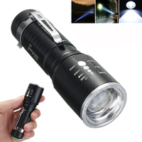 Elfeland 1201 XM-L T6 2000LM 5modes Zoomable LED Lampe de Poche 18650 / AAA