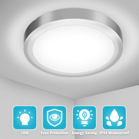 Elfeland 23CM 18W Placage Moderne Ronde LED Plafonnier 2835 SMD Blanc Intérieur Home Spot AC85-265V